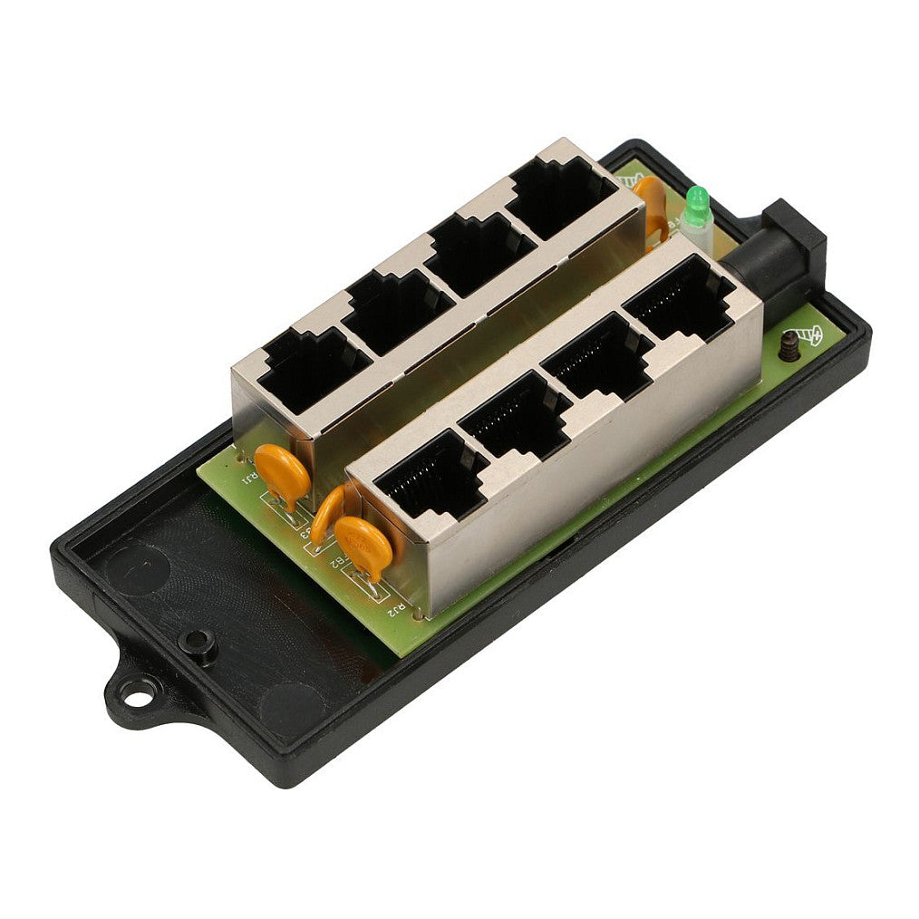 EXTRALINK POE INJECTOR 4 PORT IN BLACK CASE