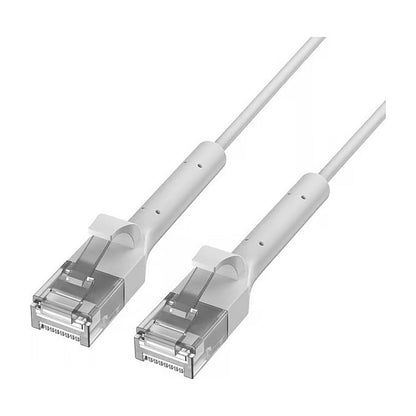 EXTRALINK LAN PATCHCORD CAT.6 U/FTP 2M 1GBIT BENDABLE BOOTED FOILED TWISTED PAIR BARE COPPER WHITE