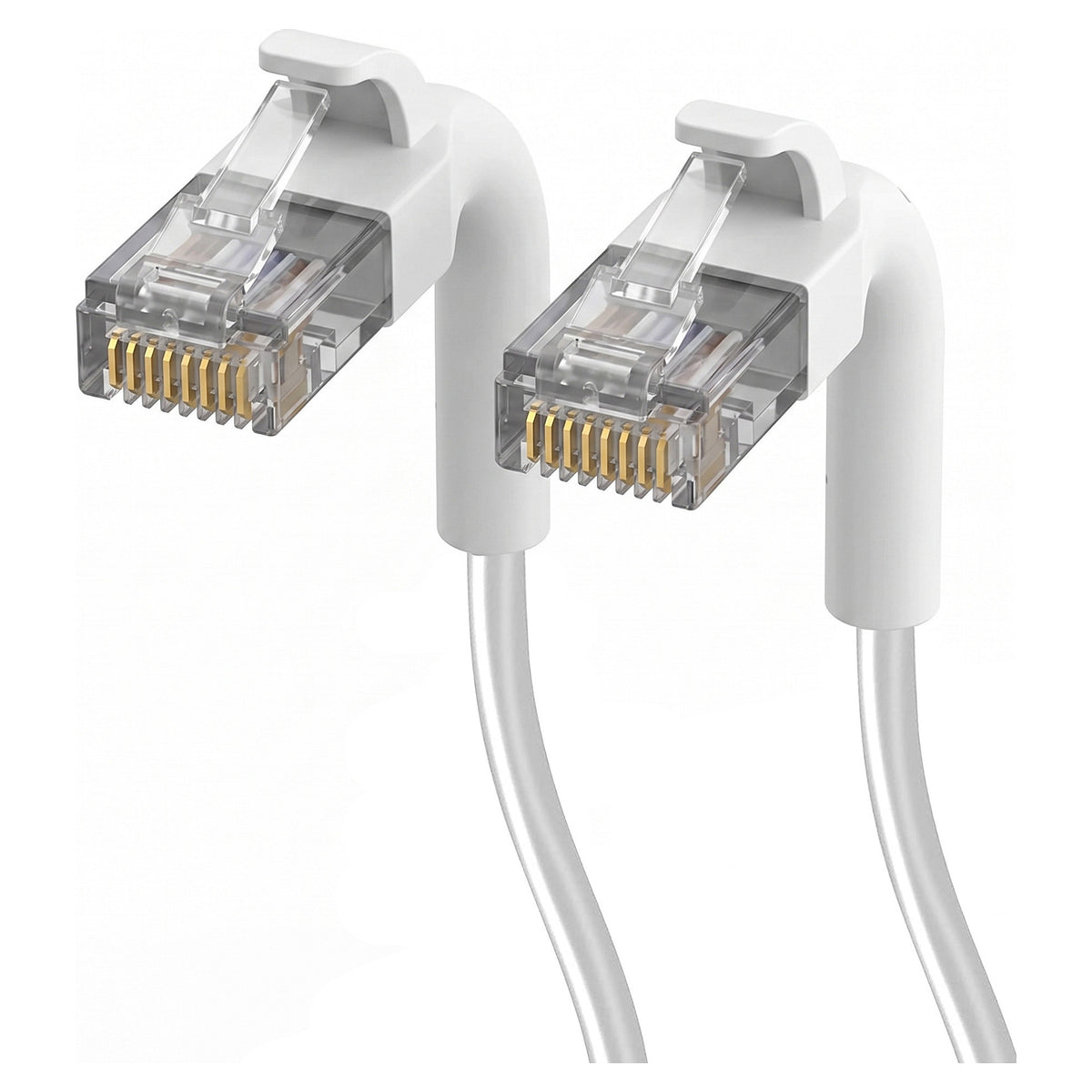 EXTRALINK LAN PATCHCORD CAT.6A U/FTP 5M 1GBIT BENDABLE BOOTED FOILED TWISTED PAIR BARE COPPER WHITE