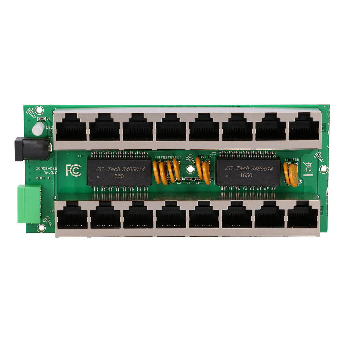 EXTRALINK POE INJECTOR 8 PORT GIGABIT MODE B