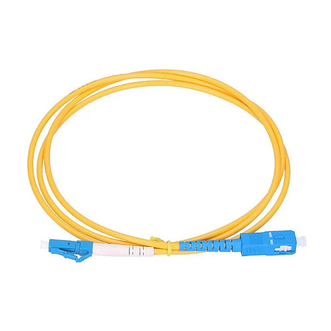 Extralink LC/UPC-SC/UPC Patchkabel, Einmodig, Simplex, G652D, 3mm, 2m