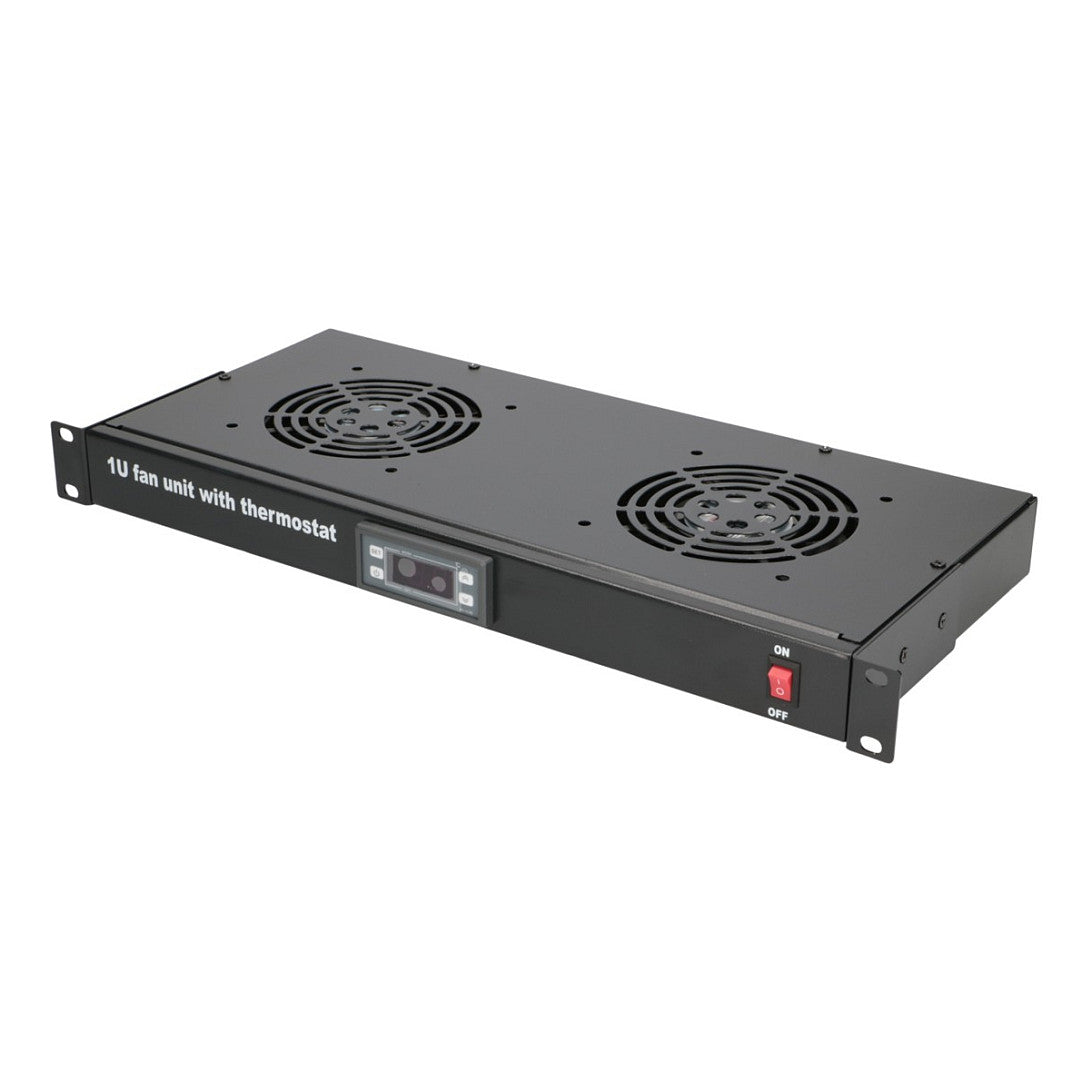 Extralink Lüfterpanel, 19", 2 Lüfter, mit Thermostat