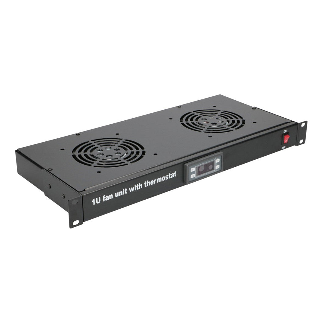 Extralink Lüfterpanel, 19", 2 Lüfter, mit Thermostat
