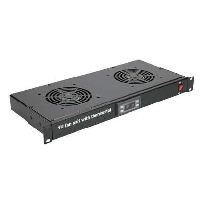 Extralink Lüfterpanel, 19", 2 Lüfter, mit Thermostat