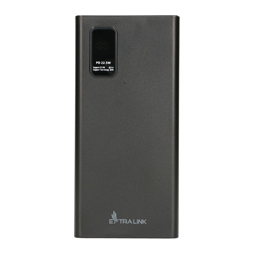 Extralink EPB-067B Powerbank 10000mAh Schwarz, Schnellladung USB-C