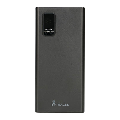 Extralink EPB-067B Powerbank 10000mAh Schwarz, Schnellladung USB-C