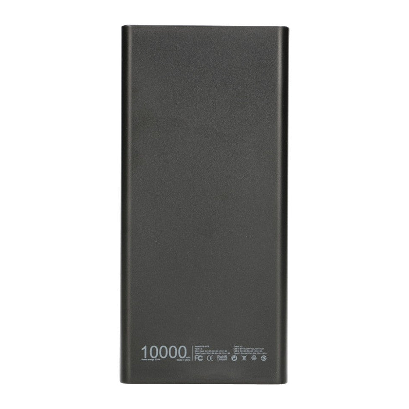 Extralink EPB-067B Powerbank 10000mAh Schwarz, Schnellladung USB-C