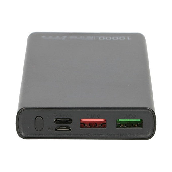 Extralink EPB-067B Powerbank 10000mAh Schwarz, Schnellladung USB-C
