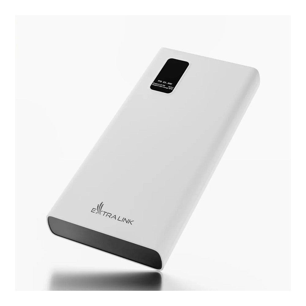 Extralink EPB-067W Powerbank 10000mAh Weiß, Schnelles Laden, USB-C