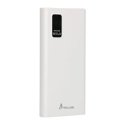 Extralink EPB-067W Powerbank 10000mAh Weiß, Schnelles Laden, USB-C