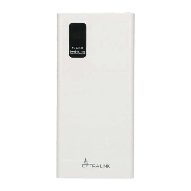 Extralink EPB-067W Powerbank 10000mAh Weiß, Schnelles Laden, USB-C