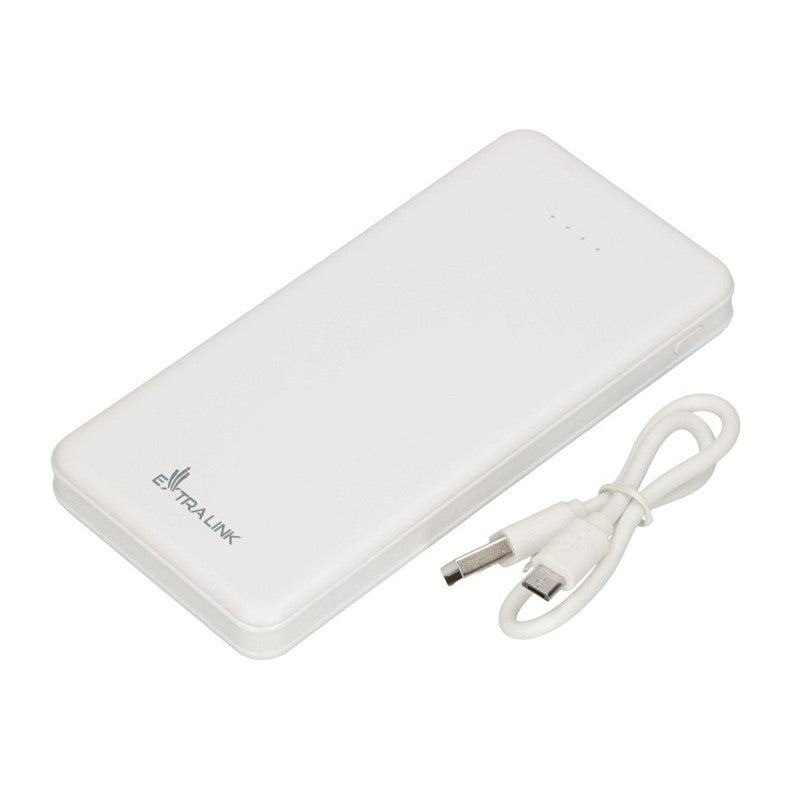 Extralink EPB-078W 10000mAh Weißer Powerbank, USB-C