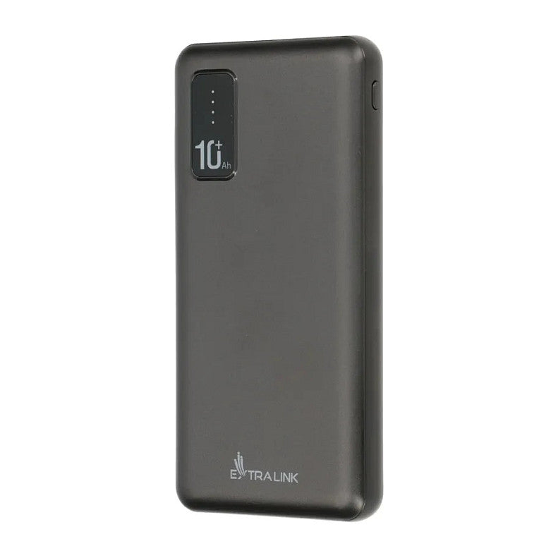 Extralink EPB-098B 10000mAh Schwarzer Powerbank, USB-C