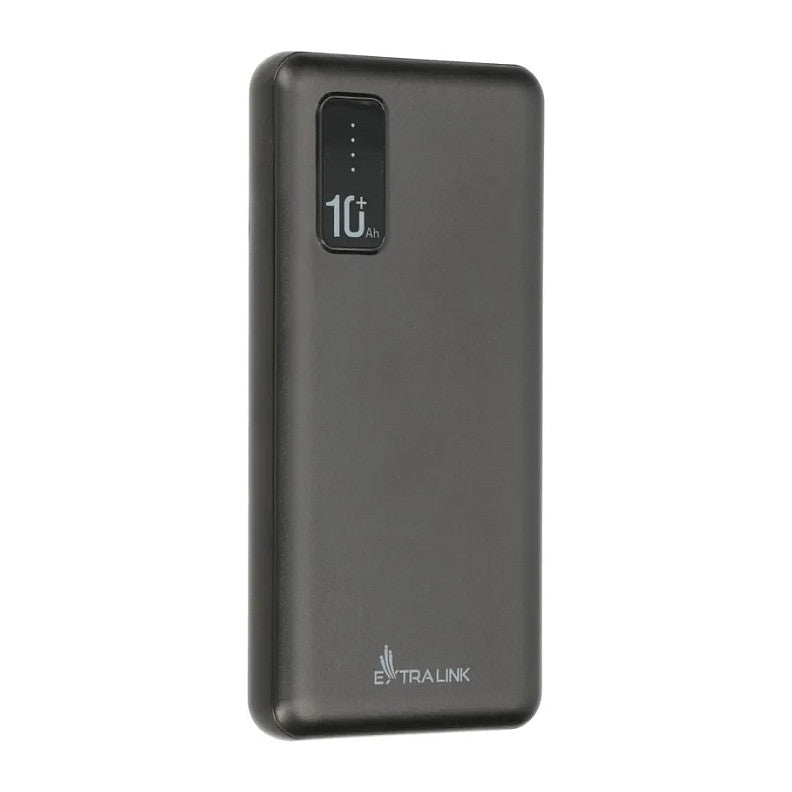 Extralink EPB-098B 10000mAh Schwarzer Powerbank, USB-C