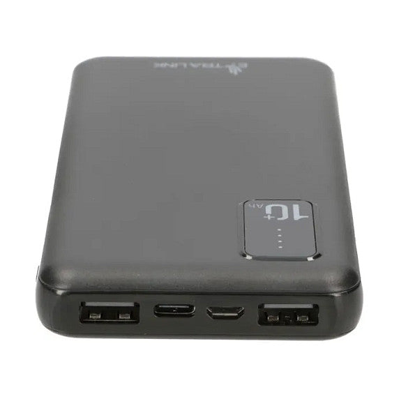Extralink EPB-098B 10000mAh Schwarzer Powerbank, USB-C