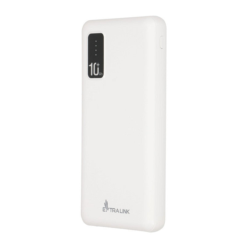 Extralink EPB-098W 10000mAh Weißer Powerbank, USB-C