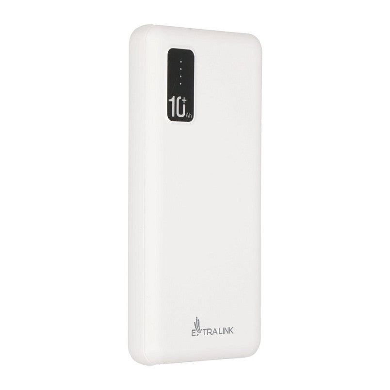Extralink EPB-098W 10000mAh Weißer Powerbank, USB-C