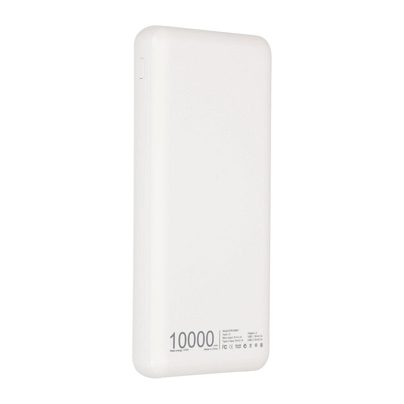 Extralink EPB-098W 10000mAh Weißer Powerbank, USB-C