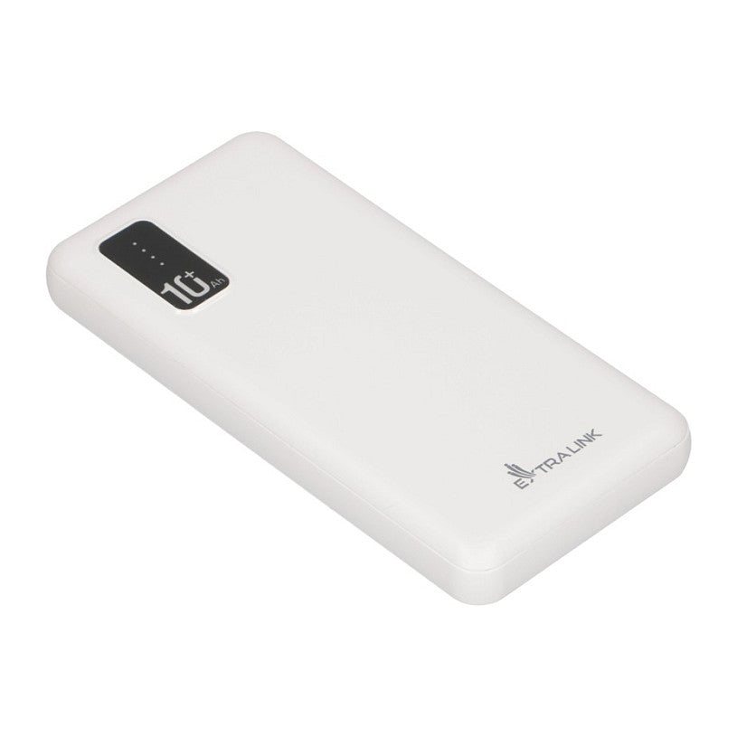 Extralink EPB-098W 10000mAh Weißer Powerbank, USB-C