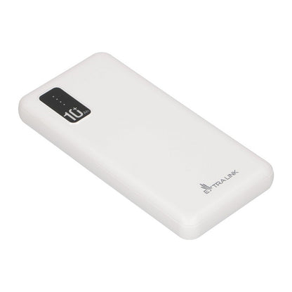Extralink EPB-098W 10000mAh Weißer Powerbank, USB-C