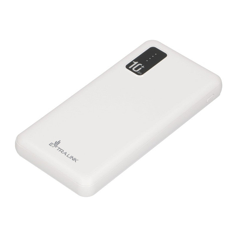 Extralink EPB-098W 10000mAh Weißer Powerbank, USB-C