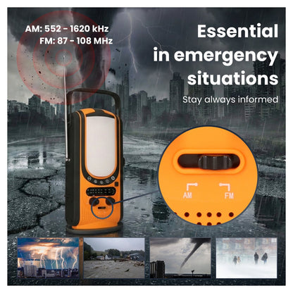 Extralink Power Ranger EPS-6000 Powerbank, 6000mAh, FM-Radio, LED-Lampe, Dynamo, Solarpanel