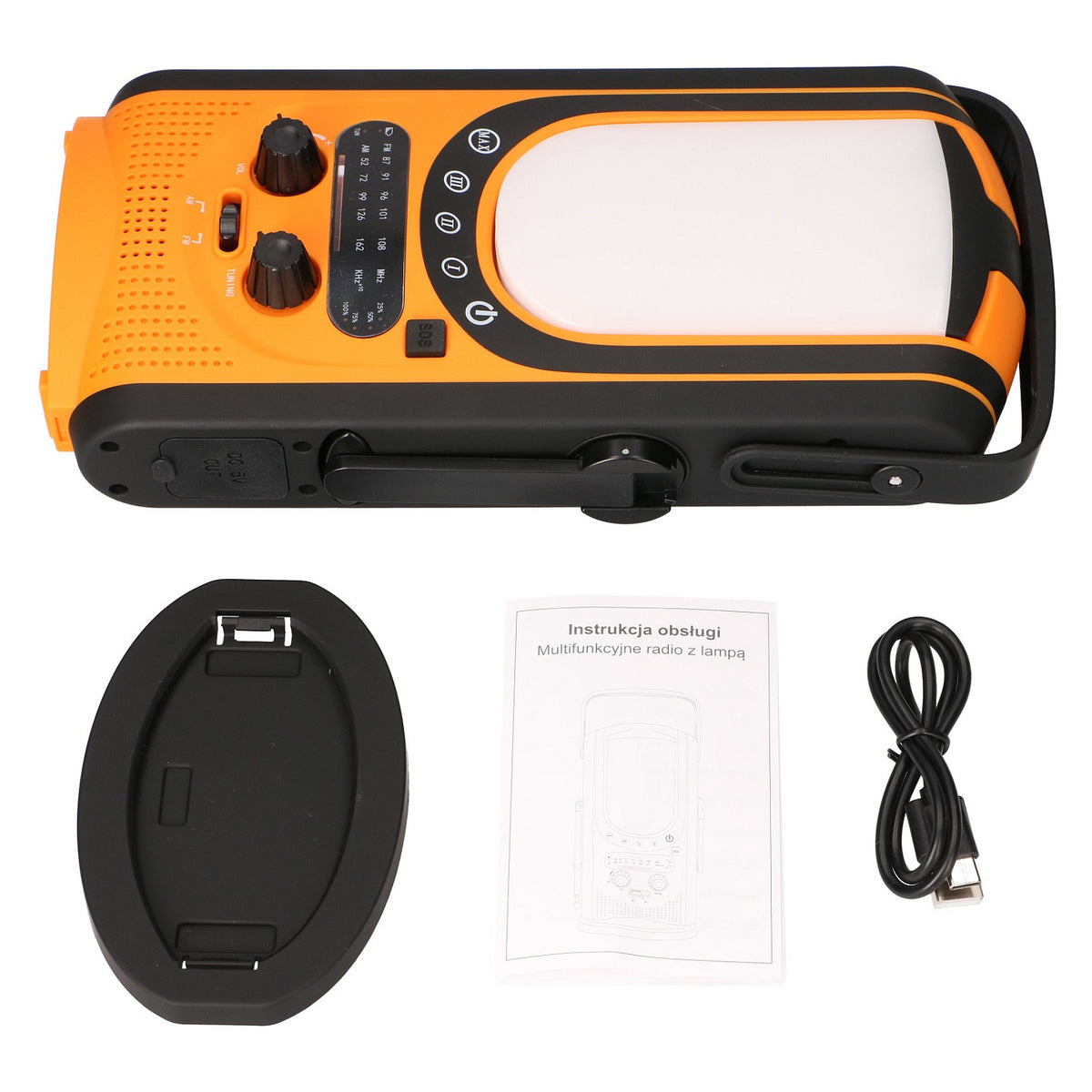 Extralink Power Ranger EPS-6000 Powerbank, 6000mAh, FM-Radio, LED-Lampe, Dynamo, Solarpanel