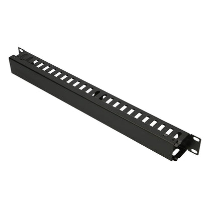 Extralink Kabelorganisator, 1U 19" mit Metallabdeckung