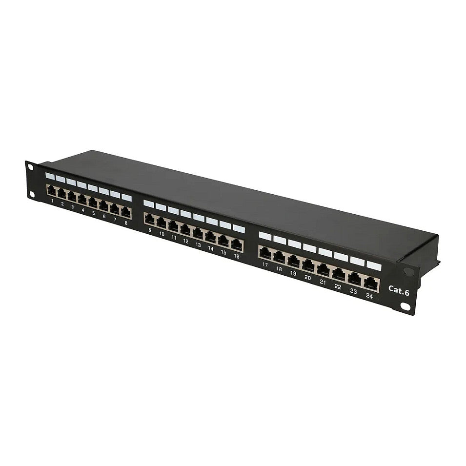 Extralink CAT6 STP Patchpanel V2, 24 Ports