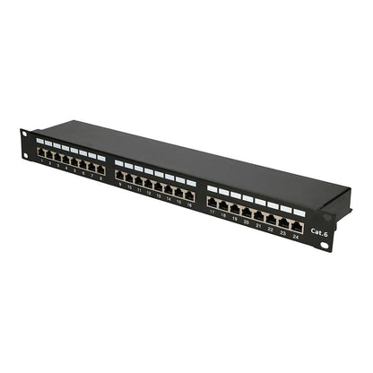 Extralink CAT6 STP Patchpanel V2, 24 Ports