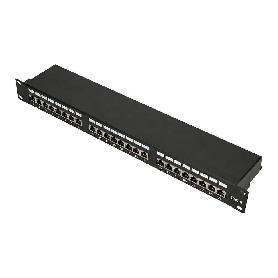 Extralink CAT6 STP Patchpanel V2, 24 Ports