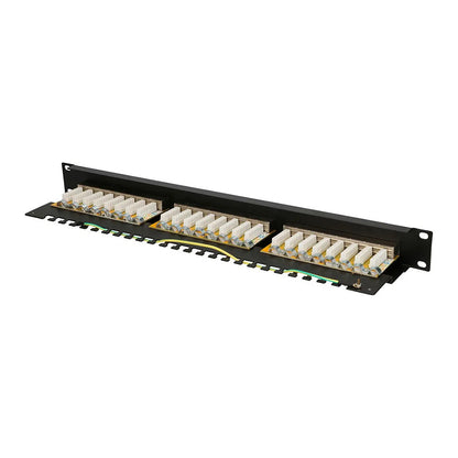 Extralink CAT6 STP Patchpanel V2, 24 Ports