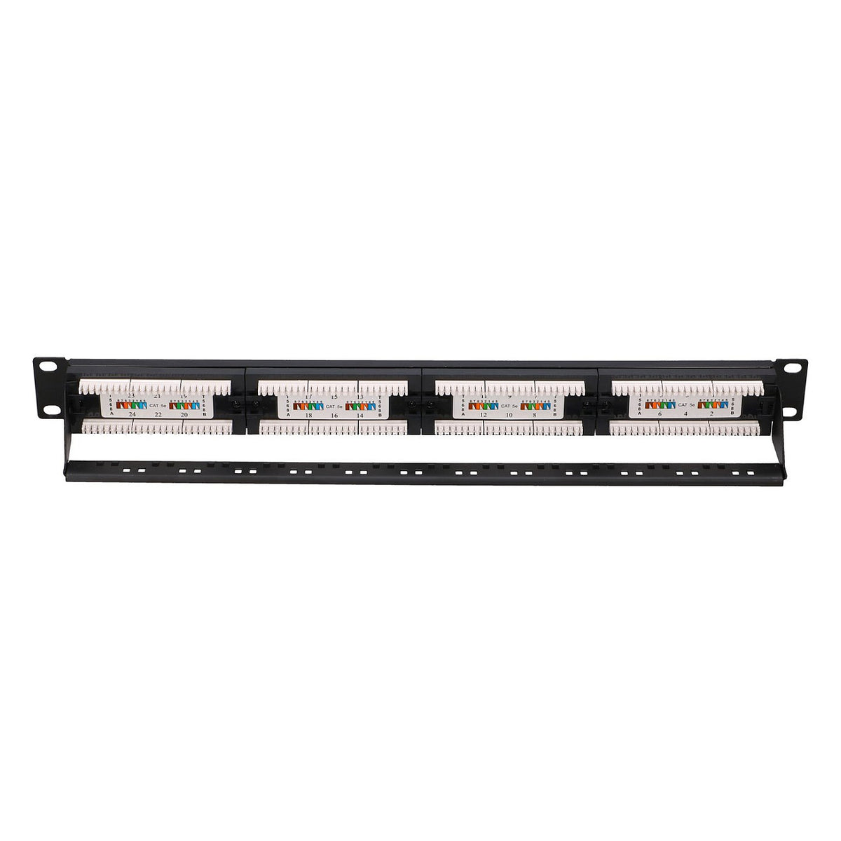 Extralink CAT5E UTP V2 Patchpanel, 24 Ports