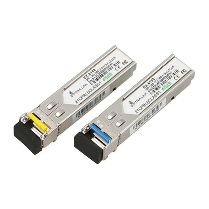 Extralink SFP WDM Modul 1.25G, 1.25Gbps, 1310/1550nm, Einzelmodus, 3km, LC, DOM, Paar