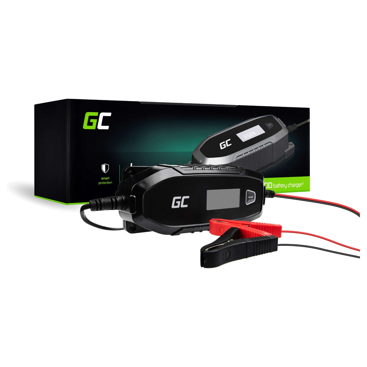 Green Cell AGM Gel and Lead Acid Battery Charger 48W 6V / 12V