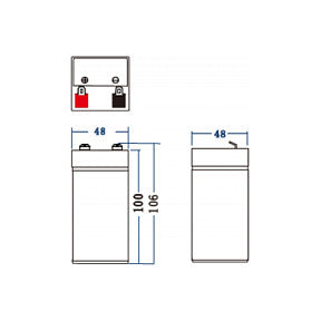 Green Cell AGM Battery Lead Acid VRLA 4V 4.5Ah