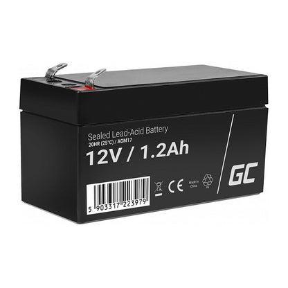 Green Cell AGM Battery Lead Acid VRLA 12V 1.2Ah
