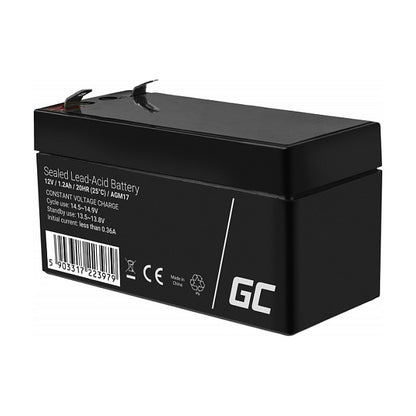 Green Cell AGM Battery Lead Acid VRLA 12V 1.2Ah