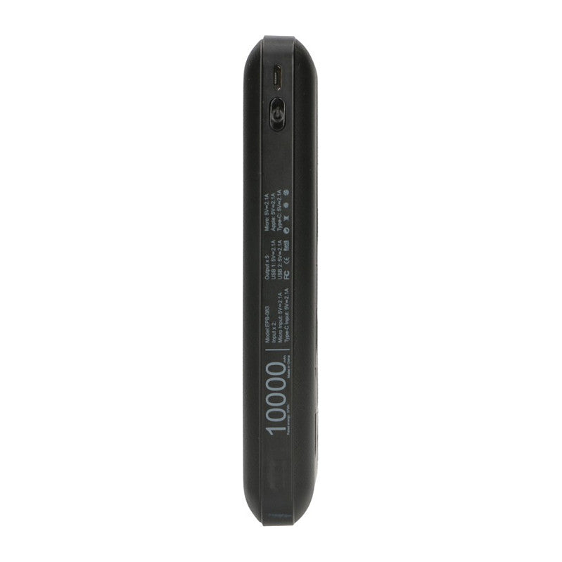 EPB-083 Powerbank 10000mAh Schwarz, Tragbares Ladegerät, USB-C