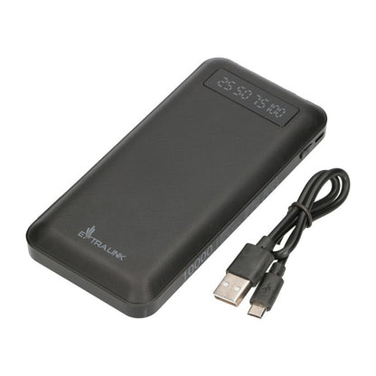 EPB-083 Powerbank 10000mAh Schwarz, Tragbares Ladegerät, USB-C