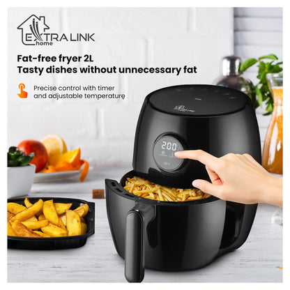 Extralink Home Air Fryer SJ-200 2L EU, Heißluftfritteuse, 1000W