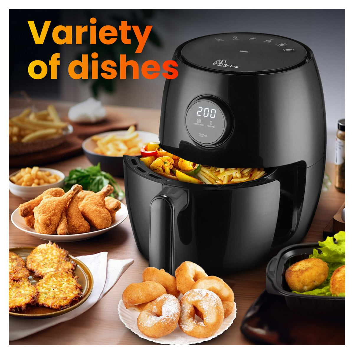 Extralink Home Air Fryer SJ-200 2L EU, Heißluftfritteuse, 1000W