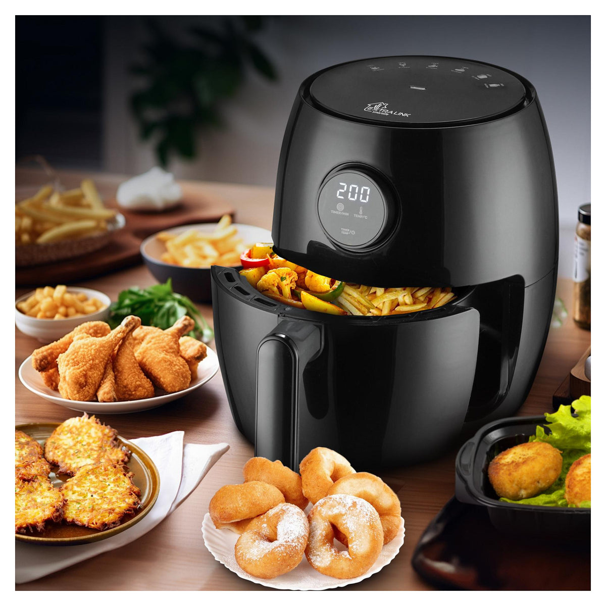 Extralink Home Air Fryer SJ-200 2L EU, Heißluftfritteuse, 1000W