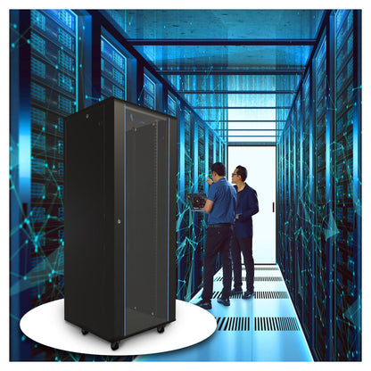 Extralink 42U 600x1000 Black | Rackmount cabinet | standing