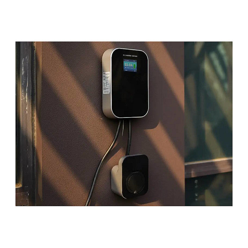 Extralink BS20-BA-22kW-APP Typ A 32A 22kW | adowarka do samochodu elektrycznego | 3 fazy, ekran LCD, aplikacja, 6,1m 100 / 250 / 380 V Black