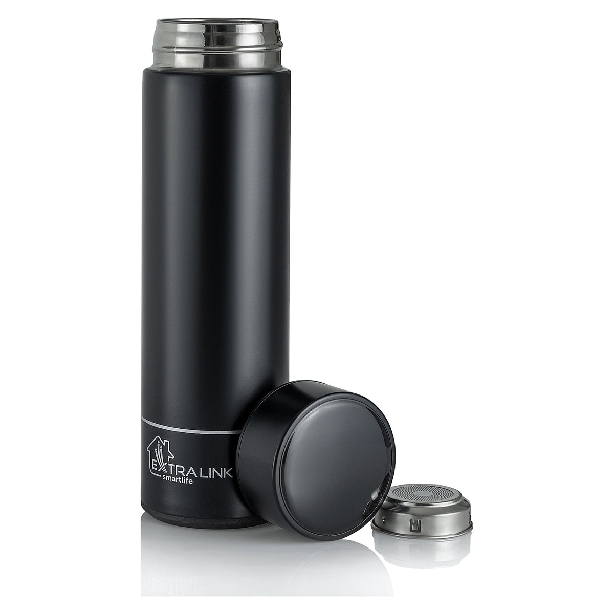 Extralink Smart Travel Mug Schwarz, Thermobecher mit LED-Anzeige