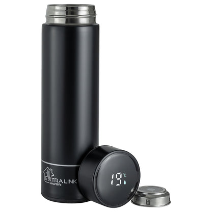 Extralink Smart Travel Mug Schwarz, Thermobecher mit LED-Anzeige