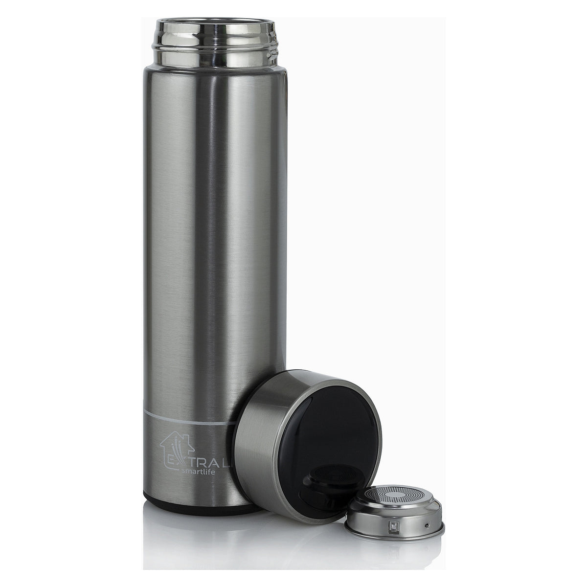 Extralink Smart Travel Mug Silber, Thermobecher mit LED-Display