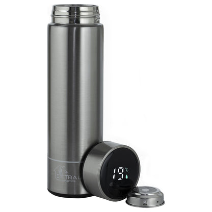 Extralink Smart Travel Mug Silber, Thermobecher mit LED-Display