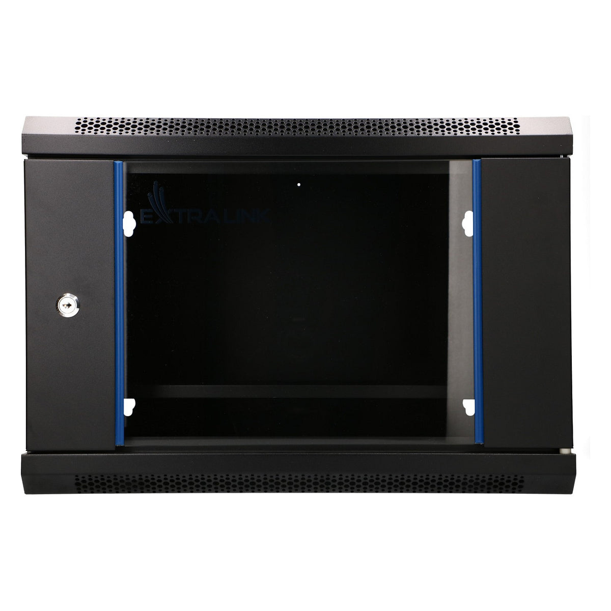 EXTRALINK LITE 6U 530X400 WALL-MOUNTED RACKMOUNT CABINET BLACK WITH SHELF